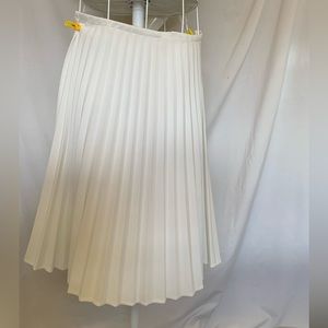 Vintage, pleated skirt, white